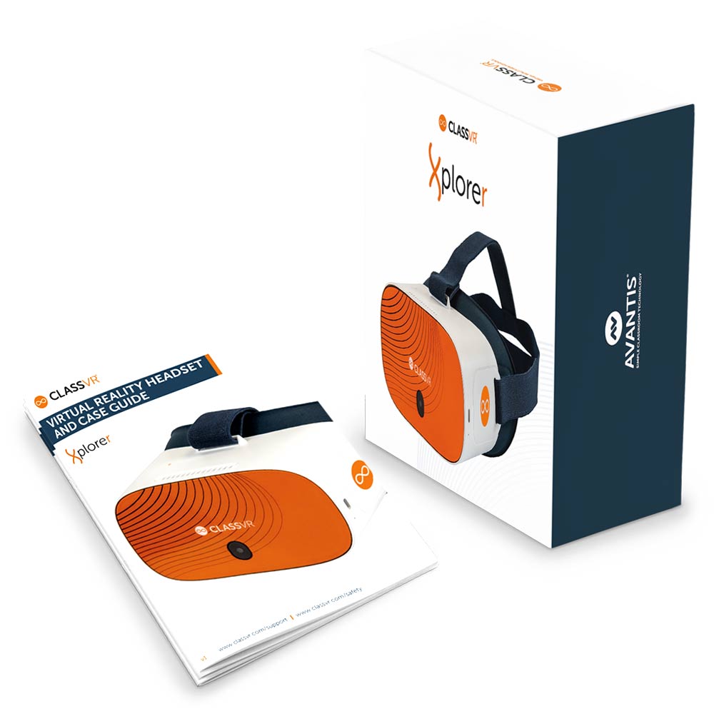 ClassVR 255-64 Headset Packaging and User Guide Design